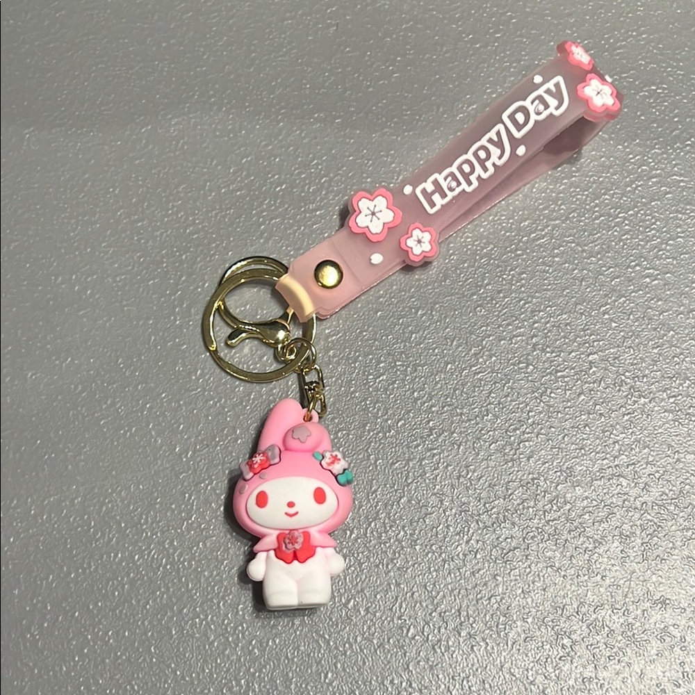 Hello Kitty Sanrio Keychain Cute Cinnamoroll Kuromi Keyring My Melody Keychains